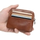 Người đàn ông của mini coin purse ví da da bò nhỏ purse thẻ của phụ nữ túi dây kéo túi đồng xu gói thẻ kinh doanh