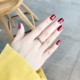 Nhẫn nữ sang trọng không phai Nhật Bản và Hàn Quốc Đuôi người nhẫn hồng ngón tay sinh viên vàng hồng cá tính retro gió đỏ nhẫn đỏ