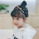 [ALEY] Hàn Quốc phụ kiện tóc cha mẹ-con mẹ và con gái headband nữ trẻ em bé chấm da lộn khâu băng tóc kẹp tóc nơ Phụ kiện tóc