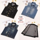 2018 mùa xuân và mùa hè Hàn Quốc phiên bản của kích thước lớn không tay denim vest nữ sinh viên vest lỏng đoạn ngắn denim vest vest áo phao nữ dáng ngắn hàn quốc Áo vest