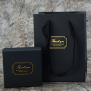 Hoa tai vòng cổ vòng tay bông tai phổ quát hộp quà nhỏ tote túi màu đen nghệ thuật retro giấy kraft hộp - Vòng đeo tay Cuff