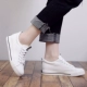 Người ta tăng giày vải đế bệt nữ phiên bản Hàn Quốc của giày đế bệt hoang dã đen 2018 - Plimsolls giay the thao Plimsolls