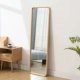 Gương gỗ ốp tường Bắc Âu nữ lắp gương phòng ngủ nhà treo tường đơn giản toàn thân gương phòng khách sàn gương - Gương guong nha tam Gương