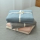 Giặt chăn bông một mảnh chăn che màu rắn không in phong cách Nhật Bản tốt đồng bằng bộ đồ giường cotton bông chăn - Quilt Covers Quilt Covers