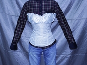 Ba chiều băng retro mặc một corset eo hình ăn mặc xương cá hình thành cơ thể sau sinh bụng eo cơ thể