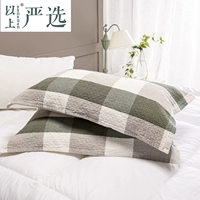 Khăn gối cotton phong cách Nhật Bản tốt, đôi bông đơn giản của vườn mùa hè gió tươi và mềm mại. vỏ gối vuông