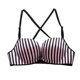 Ladies Bra Front Buckle Cross Shoulder Shoulder Không có vòng thép tập hợp cặp vú Ngực gợi cảm Một bộ đồ lót liền mạch sọc áo ngực đẹp Strapless Bras