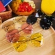 Mùa hè mới kính râm đơn giản hộp lớn phiên bản Hàn Quốc của xu hướng mặt trong suốt nam nữ nhỏ kính râm kính râm kính dior Kính râm