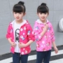 Quần áo trẻ em cô gái áo mùa xuân 2018 mới Hàn Quốc phiên bản của công chúa nữ áo sơ mi trẻ em áo khoác trẻ em cô gái nhỏ quần áo quần áo trẻ em nam
