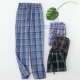 Pajama quần nam quần cotton gạc mùa xuân và mùa hè nhà quần casual loose cotton lưới nhà quần phần mỏng kích thước lớn