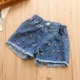 Quần áo trẻ em cô gái quần short 2018 mùa hè mới trẻ em Hàn Quốc của tua quần bé giản dị quần jean hoang dã Quần jean