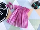 Quần áo trẻ em 2018 mùa hè mới cô gái Hàn Quốc kẻ sọc gas nước ngoài ba lớp chất lượng sợi công chúa fan dress Váy