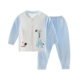 New baby đồ lót thiết mùa xuân và mùa thu bé mùa thu quần áo bộ sơ sinh ra khỏi nhà quần áo cotton 0-3 tuổi