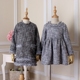 Cha mẹ con mùa thu và mùa đông nhỏ mới thơm gió len vàng dòng sequin cỡ lớn phù hợp với bé gái ăn mặc thời trang mẹ và phụ nữ quần áo trẻ sơ sinh Trang phục dành cho cha mẹ và con