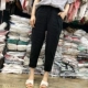 SJ Mori người phụ nữ văn học cotton và linen của phụ nữ 2018 mới của Hàn Quốc phiên bản của retro harem chất liệu quần là mỏng chín điểm quần mùa hè