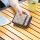 2018 túi vải mới của phụ nữ nhiều thẻ thẻ gói siêu mỏng nam dây kéo organ bằng lái xe ví tiền ví đựng thẻ minni kháng nước Chủ thẻ