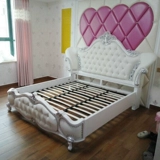 Современная простота высокая свадебная кровать главная спальня 1.8 двойная французская неоклассическая резное роскошное судно кровать принцесса принцесса