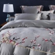 New Trung Quốc-phong cách sản phẩm giường 60 bộ cotton thêu hoa bốn bộ hoa và chim Trung Quốc phong cách giường mô hình phòng sáu bộ Bộ đồ giường bốn mảnh
