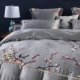 New Trung Quốc-phong cách sản phẩm giường 60 bộ cotton thêu hoa bốn bộ hoa và chim Trung Quốc phong cách giường mô hình phòng sáu bộ