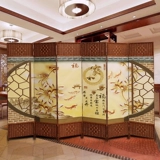 Китайский стиль экрана с твердым деревом простые складные складные гостиные крыльца настенная настенная настенная складная экрана современный минималистский офис моды