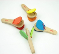 Ударные инструменты, детская ручка из натурального дерева, музыкальная игрушка, Германия