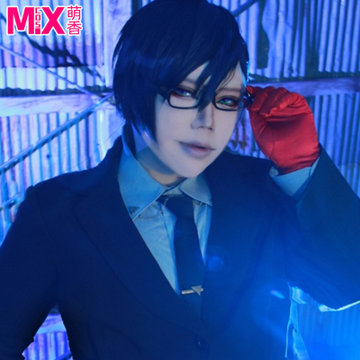 taobao agent Mengxiangjia seiyuu RAP planning HypnosisMic DRB into the middle gun rabbit dark gray black cosplay wig