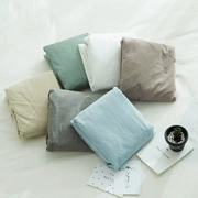 Giặt bông giường đơn chiếc giường 1,5m Cotton đơn giản Nệm Simmons đặt đơn giản màu đơn sắc 1,8 m đôi - Trang bị Covers