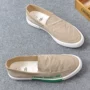 Giày vải mới Giày nam mùa xuân Phiên bản Hàn Quốc của thủy triều một đôi giày lười Giày lười Giày đế xuồng hoang dã - Plimsolls giày sneaker nam chính hãng