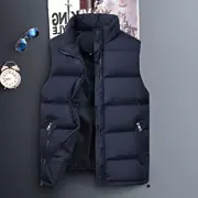 Mùa thu đông vest nam xuống áo khoác phiên bản Hàn Quốc của xu hướng áo vest không tay độn bông ấm áp cotton nam - Áo thể thao