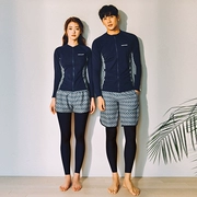 Hàn Quốc ins couple áo tắm dài tay phân chia bảo thủ góc phẳng snorkeling phù hợp với nam phù hợp với đồ bơi lặn - Vài đồ bơi