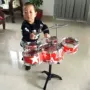 [với guitar] đồ chơi trẻ em cậu bé trống trống người mới bắt đầu thực hành trống mô phỏng trống đánh trống trống nhạc cụ đồ chơi piano cho trẻ em