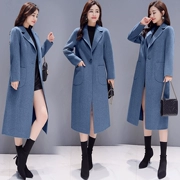 2019Chen Biao 2018 Mùa đông phiên bản Hàn Quốc của áo khoác dài, cơ thể trẻ em, áo khoác, áo khoác len - Áo Hàn Quốc