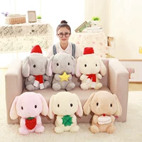 Hot Big Ear Bông sáng tạo phổ biến Bunny PP Doll KG chưa hoàn thành Đồ chơi vải sang trọng Dâu tây gấu bông cu shin