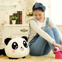 Bán nóng 趴趴 Búp bê mới chưa hoàn thành CM Khăn Panda PP Bow 70 Đồ chơi bằng vải sang trọng Cotton đào gấu bông cá sấu