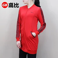 ADIDAS Adidas NEO Women Red Black Medium Long Jacket BS3359 BR7790 - Áo khoác thể thao / áo khoác áo khoác chạy bộ nam