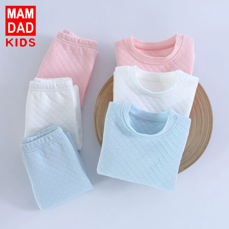 Quần áo trẻ em cotton đồ lót dày hơn phần trẻ em quần áo mùa thu quần phù hợp với trẻ sơ sinh áo quần - Quần áo lót