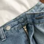 Joker quần jeans cạp cao không đối xứng hè 2019 phiên bản mới của phụ nữ Hàn Quốc quần lửng ống rộng có lông - Quần jean quần áo nữ mùa hè đẹp
