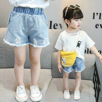 Летняя одежда, джинсовая юбка для девочек, шорты, модные детские штаны, 1-3-5 лет