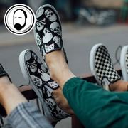 Vans VN000EYEBWW "Bàn cờ đen trắng" Giày thể thao cổ điển Canvas