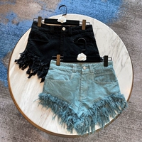 Летняя брендовая ретро дизайнерская приталенная джинсовая юбка, шорты, штаны, 2020, тренд сезона, высокая талия