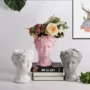 Châu Âu mặt retro bình chân dung tượng nữ thần Hy Lạp hoa chèn xi măng thịt hoa thạch cao trang trí nghệ thuật - Vase / Bồn hoa & Kệ chậu trồng rau
