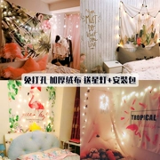 nền nhà máy tấm thảm vải treo vải in mạng tường bao che Red Room Bắc Âu tranh ghế phòng ngủ con gái - Tapestry