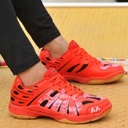 Mùa hè mới Reeves giày cầu lông đích thực Giày thể thao thoáng khí chống trượt hấp thụ giày nam giày nữ lưới trẻ em - Giày cầu lông