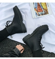Martens, трендовая универсальная высокая обувь, короткие сапоги, коллекция 2021, в корейском стиле