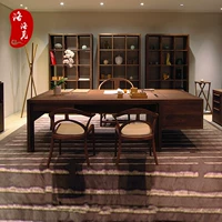 Trung Quốc mới ông chủ bàn gỗ rắn kết hợp ghế văn phòng Zen bàn lớn quản lý nội thất văn phòng - Nhà cung cấp đồ nội thất nội thất treo tường