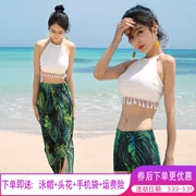 Ngày lễ quần bơi nữ gợi cảm váy dài bikini ba mảnh ngực nhỏ tụ tập giảm béo bụng người yêu mùa xuân áo tắm - Vài đồ bơi