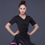 Танцующий костюм, короткий рукав, V-образный вырез, для среднего возраста