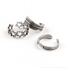 кольцо iconslab联名ssur plus复古简约做旧戒指2021新款小众ins银指环潮