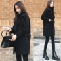 Áo khoác len nữ nhỏ đoạn ngắn Nizi áo khoác chống phụ nữ phiên bản Hàn Quốc của học sinh len dày mùa thu đông - Áo khoác ngắn mẫu áo dạ đẹp 20201
