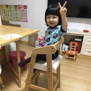 Ghế trẻ em ăn ghế học Bàn ghế di động bb phân nhà ăn ghế tựa lưng gỗ rắn có thể được nâng lên và hạ xuống - Phòng trẻ em / Bàn ghế